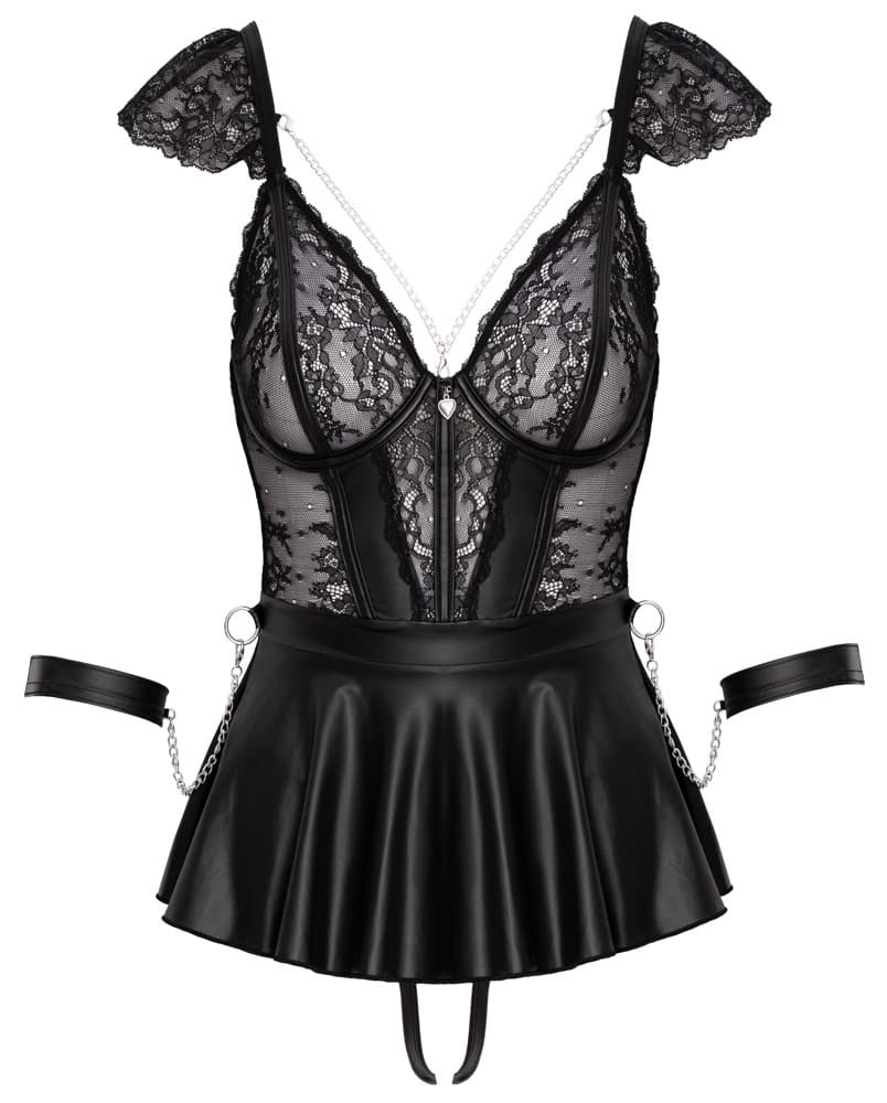 Babydoll inklusive åben g-streng