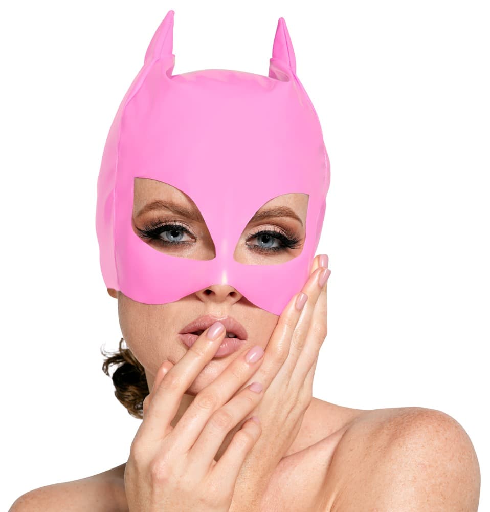 Hovedmaske i lak med catlook - ORION Erotik Shop