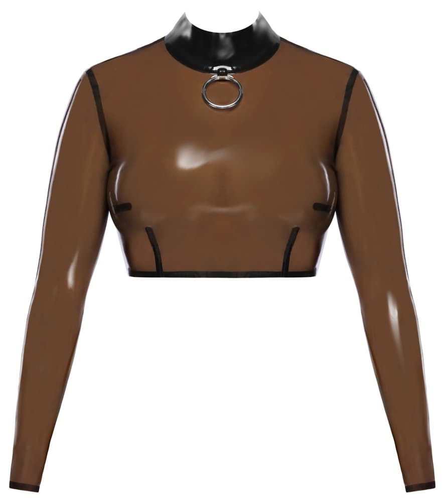 Latex-Skjorte med stor frontring - ORION Erotik Shop