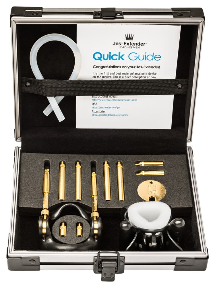 Penis expander Gold Standart med 24 karat guldbelægning, til penisstørrelser op til 24 cm - ORION Erotik Shop