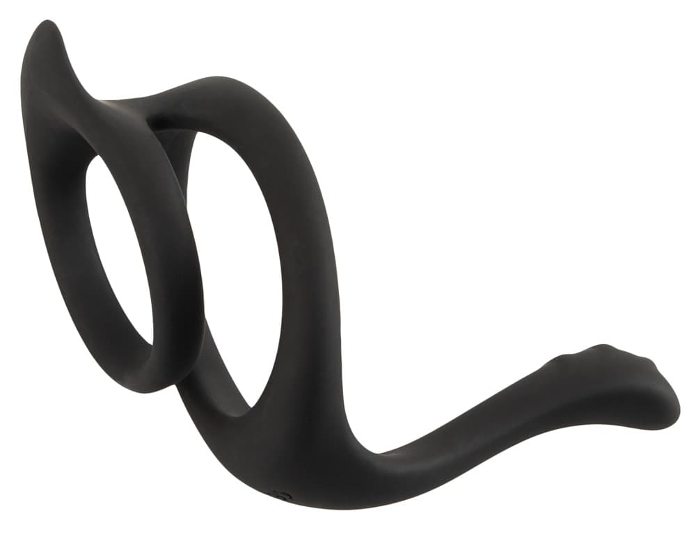 Penisring med testikelring og perineumstimulator - ORION Erotik Shop
