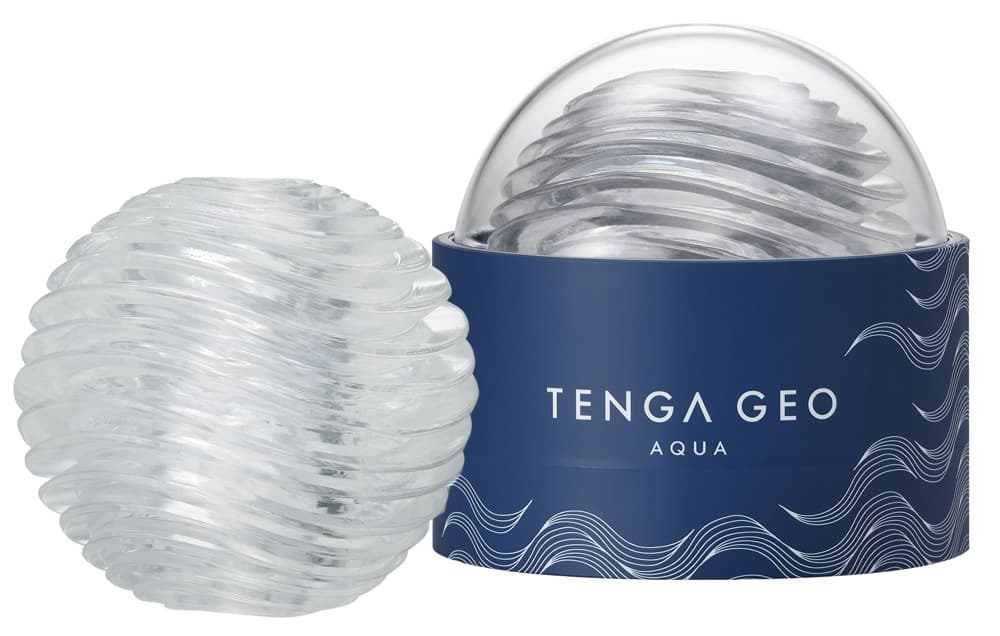 Masturbator "GEO AQUA" med blød bølgestruktur - ORION Erotik Shop