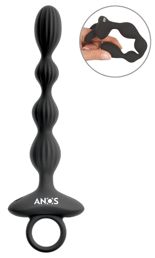 Analkuglestreng med vibration - ORION Erotik Shop