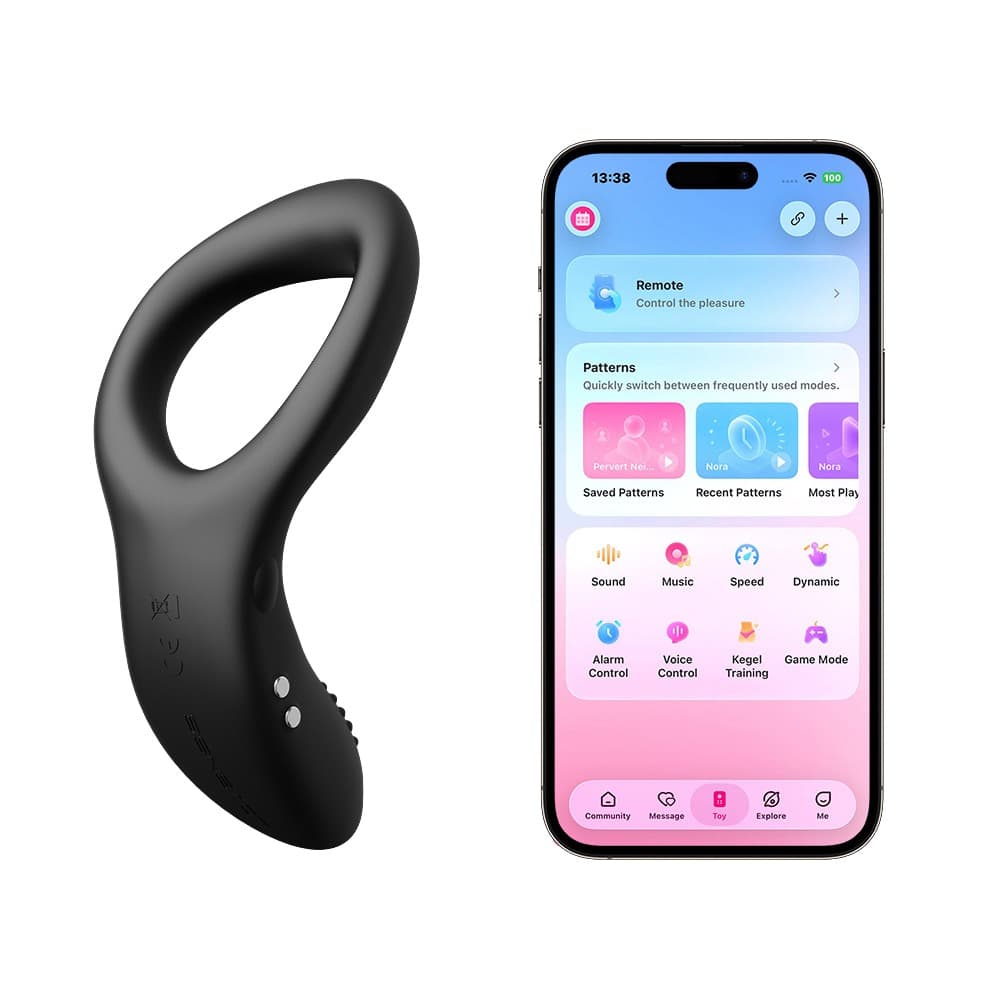 Vibro-penisring "Diamo" kan styres via app