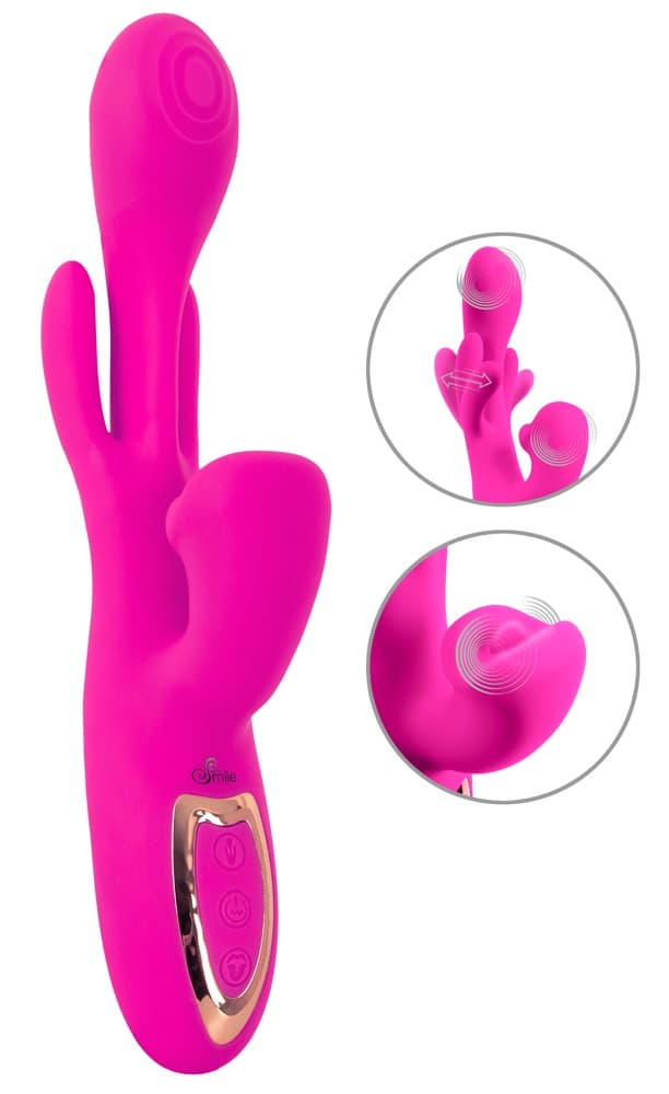 Rabbit Vibrator "Dual Swing" med bevægelige arme - ORION Erotik Shop