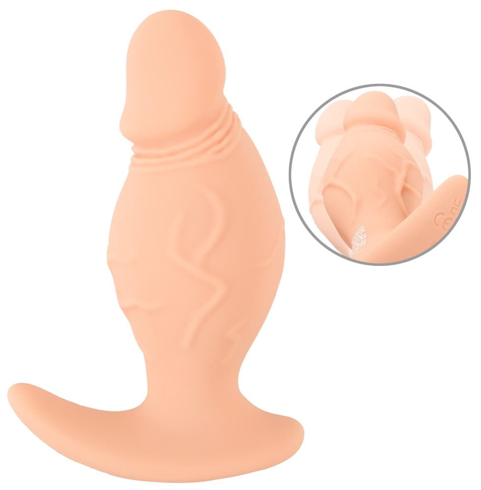 Vibrerende analplug "RealPlug" med rotation