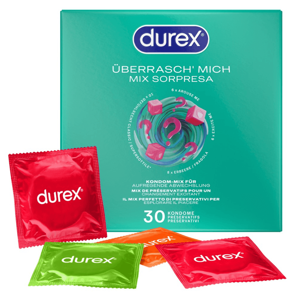 Durex Überrasch' Mich - 30 stk. kondom mixpakke