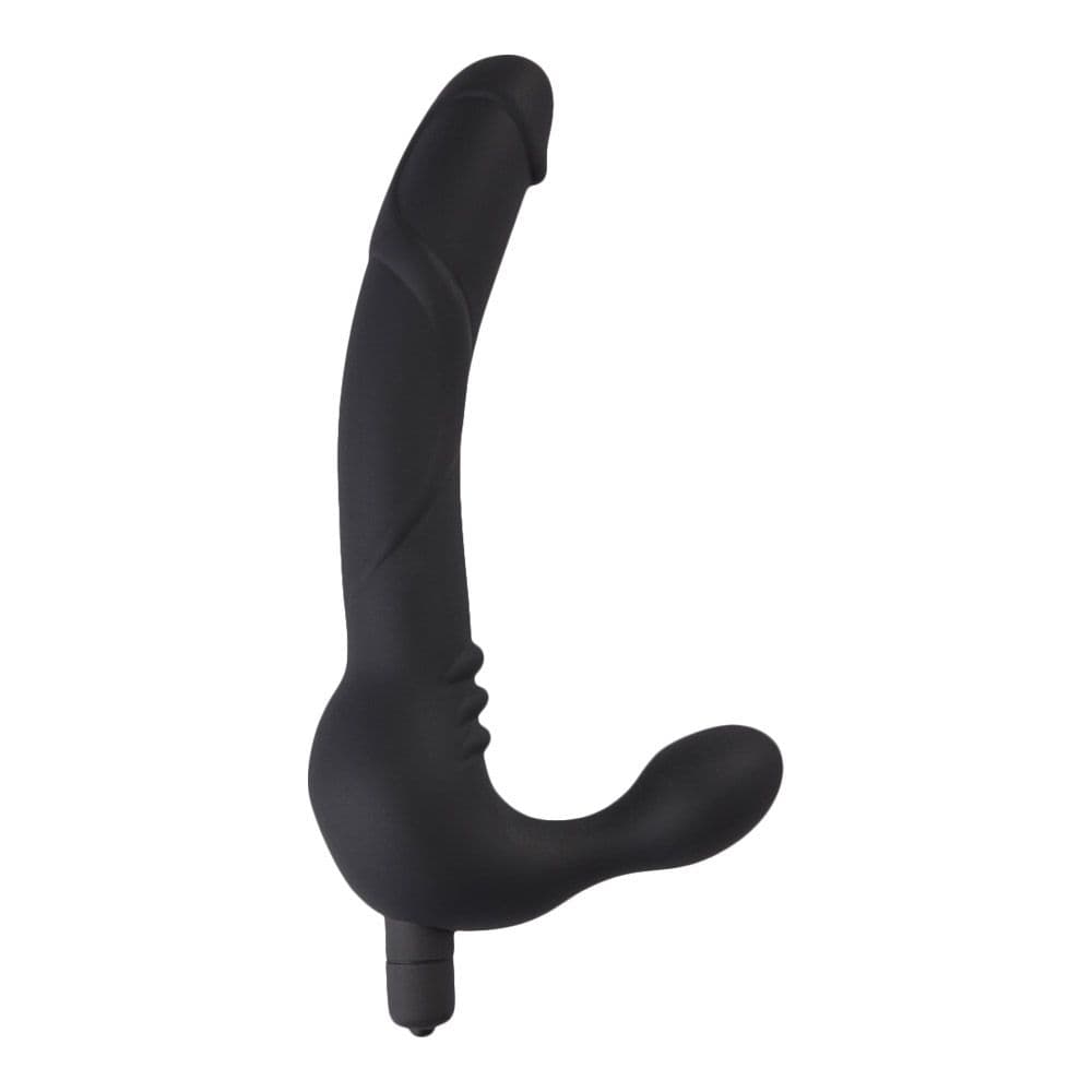 Axus Lite Dobbelt Strap On med vibration - Perfekt til parleg