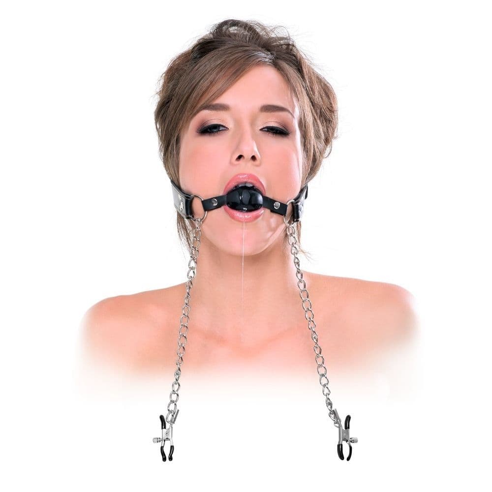Pipedream Deluxe Gag & Brystvorteklemmer