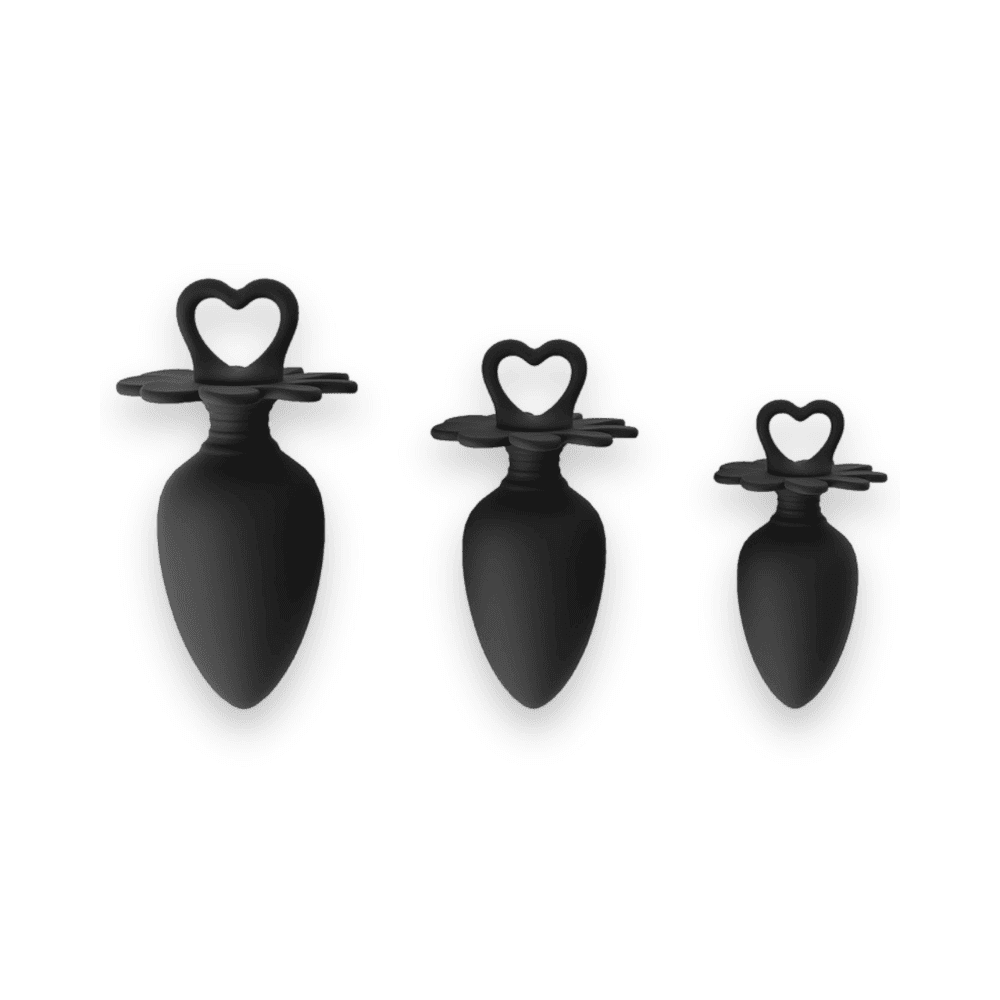 Power Escorts Heart Plug Anal Starter 3-Pack - Sexshop.dk