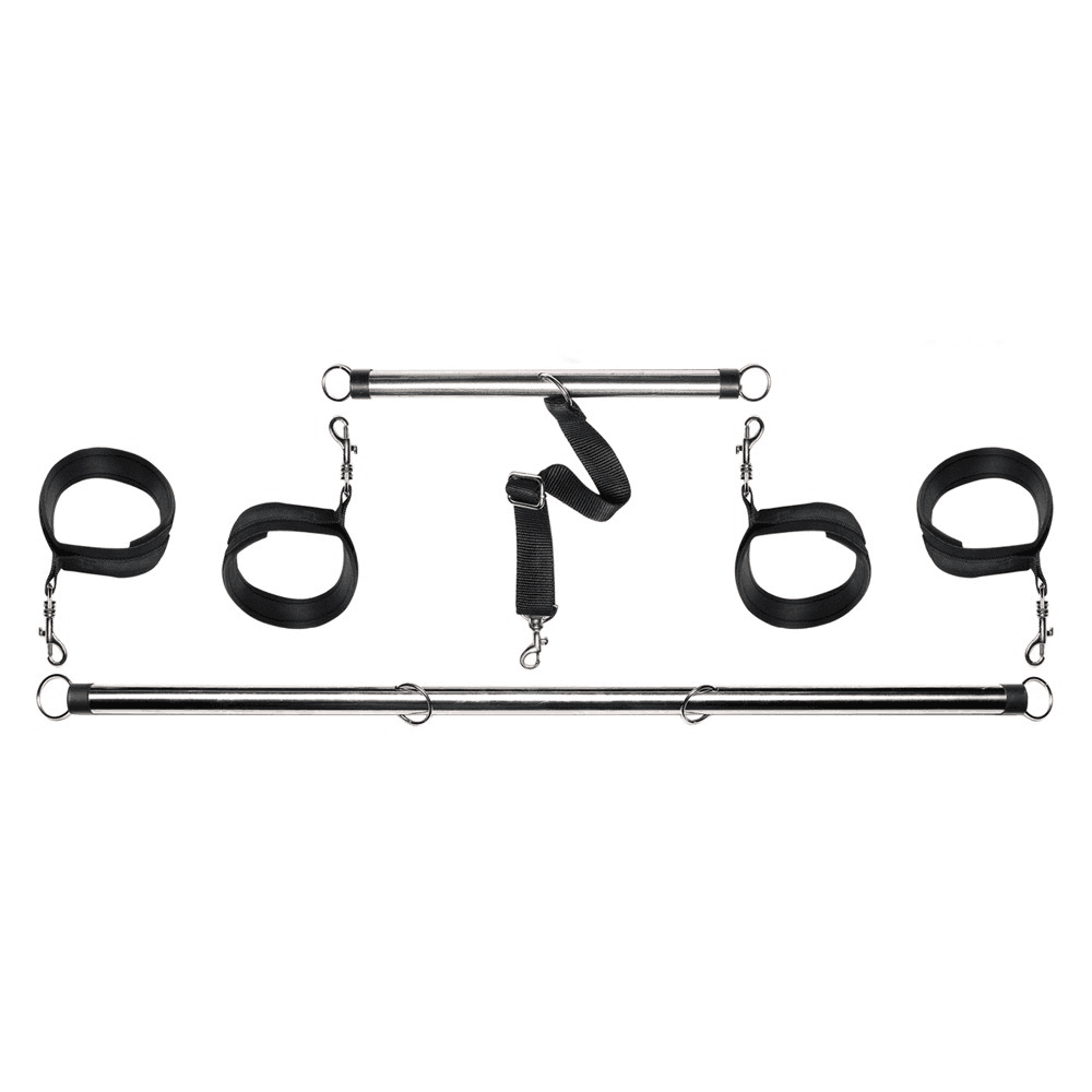 Fetish Fantasy Spread'em Bar and Cuff Set - Sprederstang med Manchetter