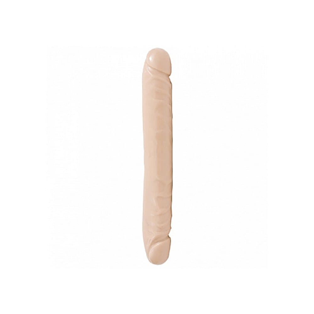 Doc Johnson Double Header Dubbeldildo - Ljus Hudfärg