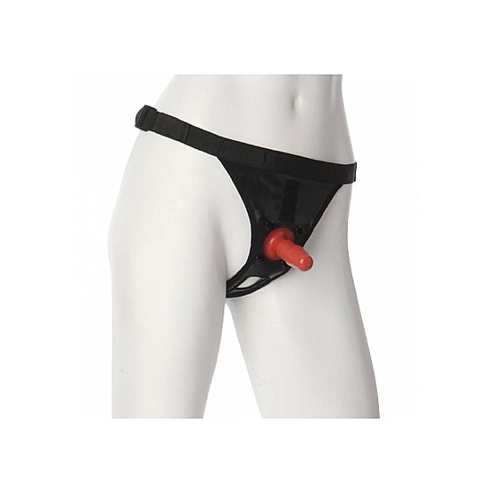 Doc Johnson Vac-U-Lock Læder Harness med Plug