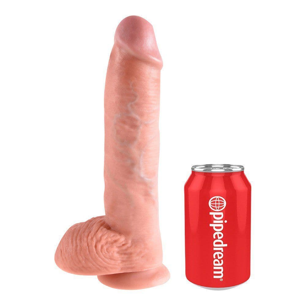 King Cock - 25 cm Cock with Balls Realistisk Dildo
